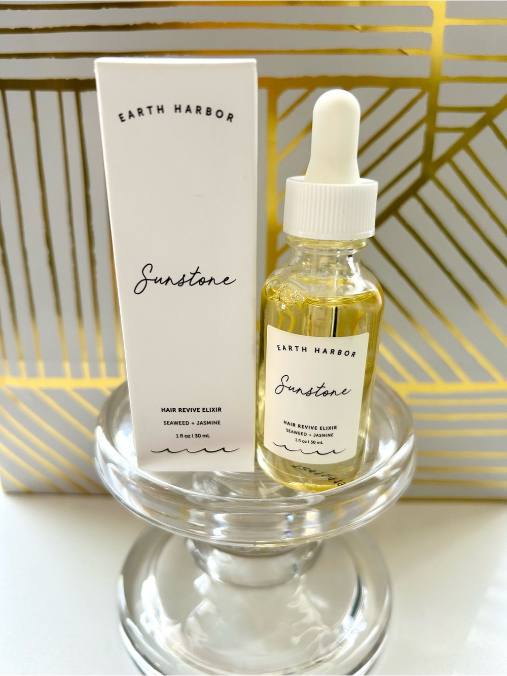 ✨ Earth Harbor Sunstone Hair Revival Elixir 1 oz New In Box ✨